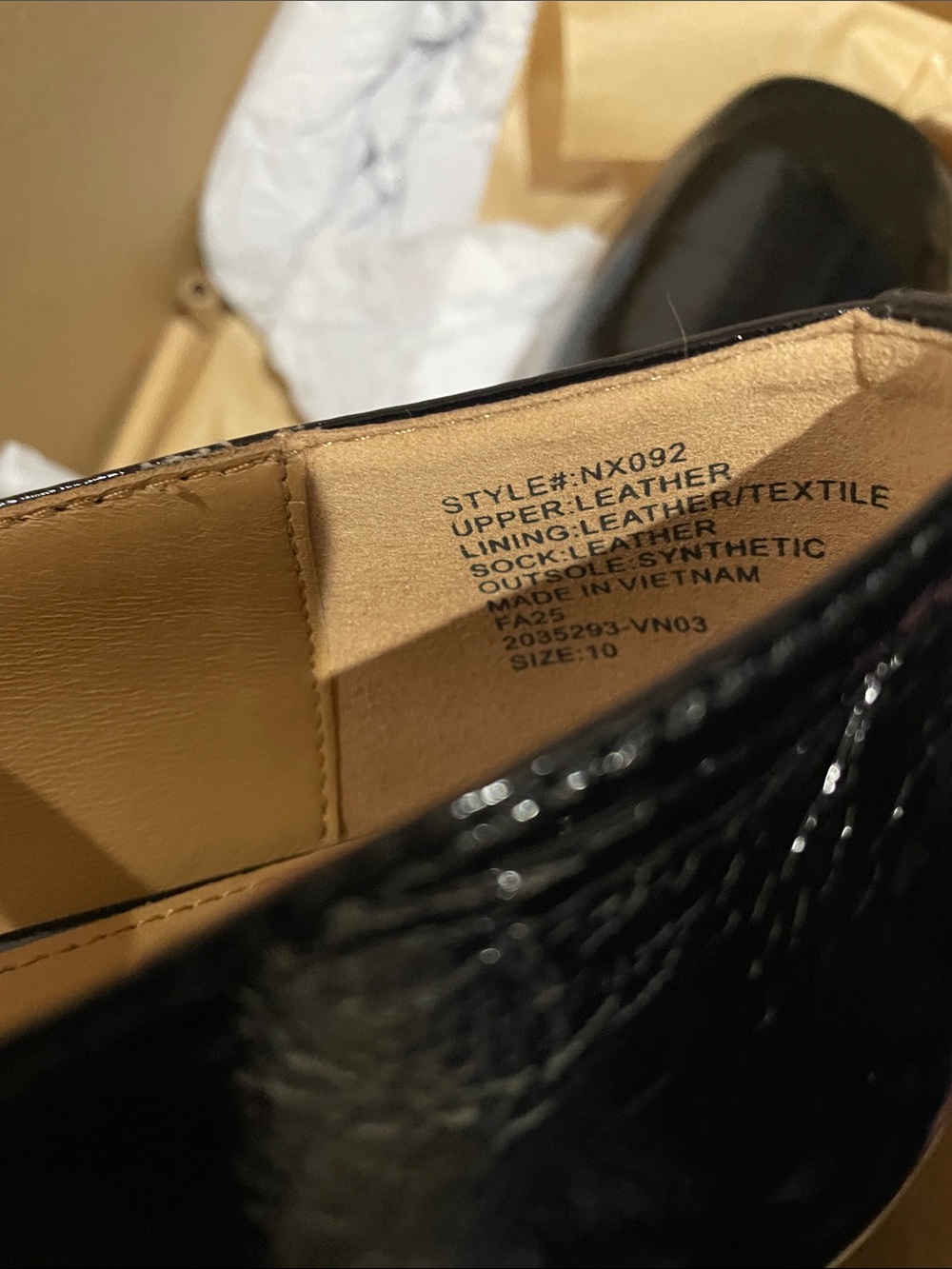 Madewell The Greta Pump Mary Jane in crinkle black patent leather in size 10 - Picture 8 of 9